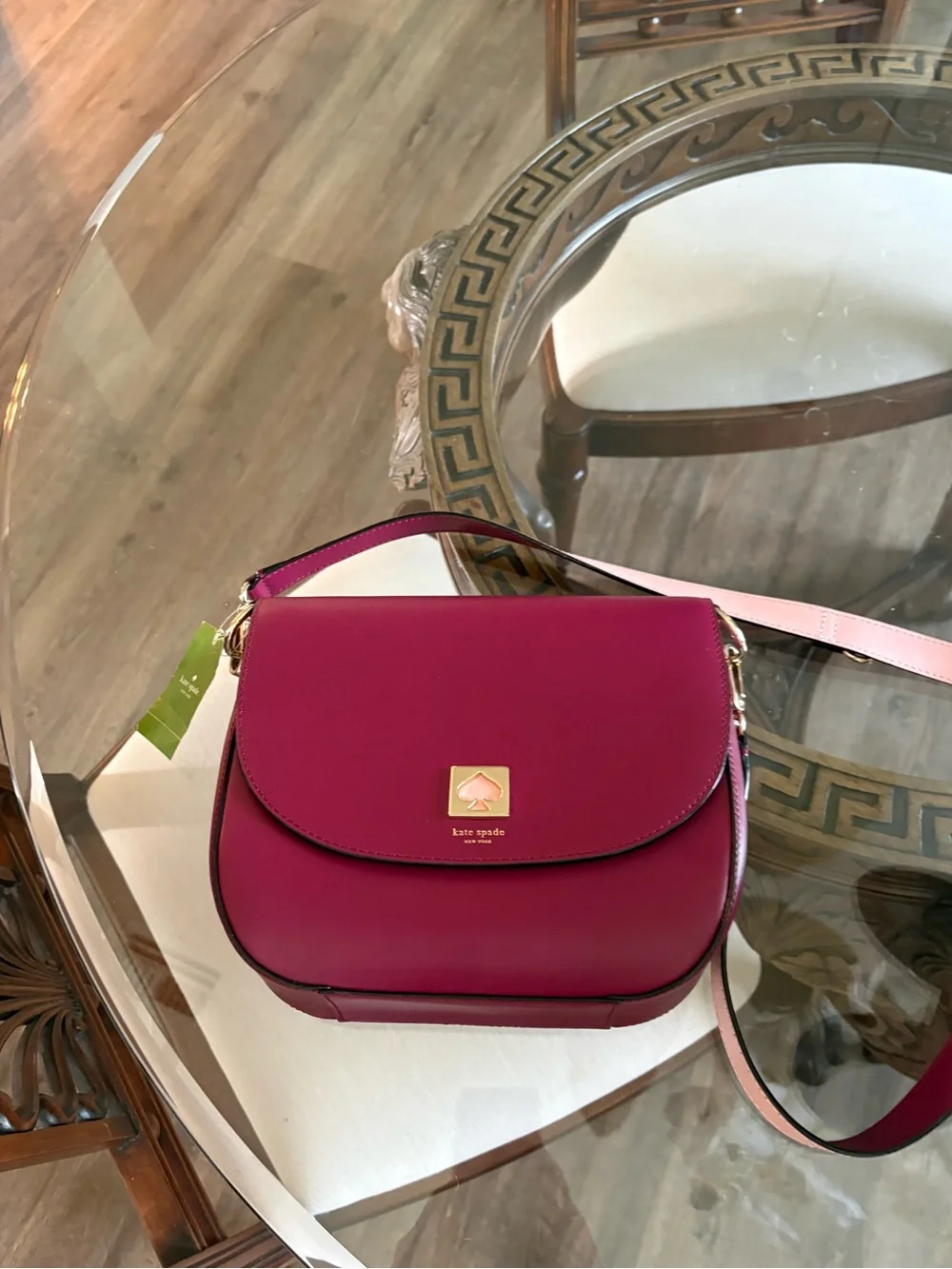 ♥️♥️KATE SPADE DOREEN BOND STREET RED PLUM LEATHER CROSSBODY BAG!♥️♥️ - Picture 7 of 10